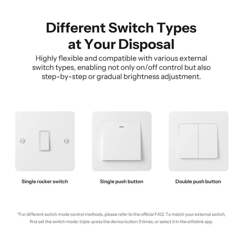 SONOFF MINI-ZBDIM Extreme Zigbee Smart Dimmer Switch Wide Lighting Compatibility Real-Time Power Monitoring Overheat Protection
