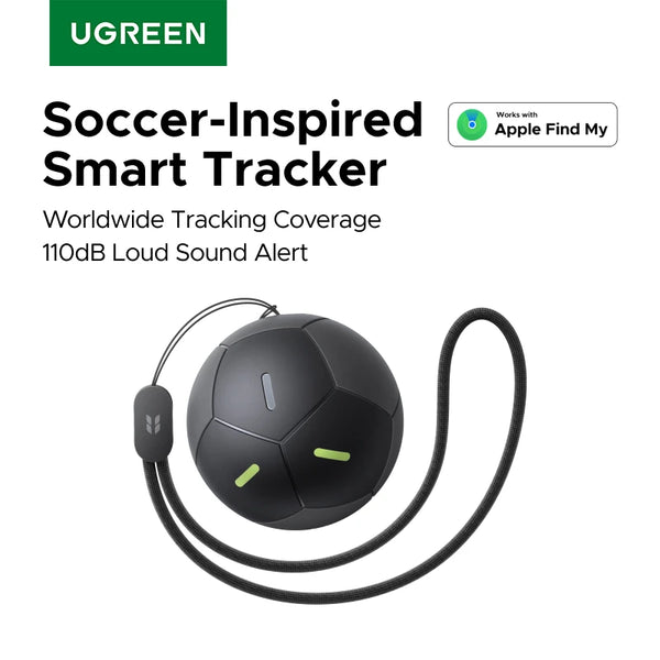 【Soccer-Shaped Design】UGREEN FineTrack Smart Finder Tracker for iOS Apple Find My | 5-Year Battery Life | IP68 Waterproof