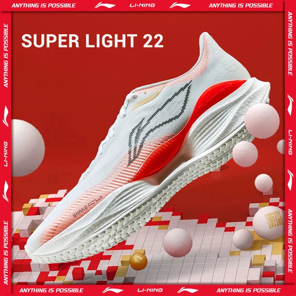 ស្បែកជើងរត់បុរស Li-Ning SUPER LIGHT 22 Light TEMPO BOUNSE Cushion BOOM FIBER LiNing ពាក់បាន និងមិនរអិល ARBV001