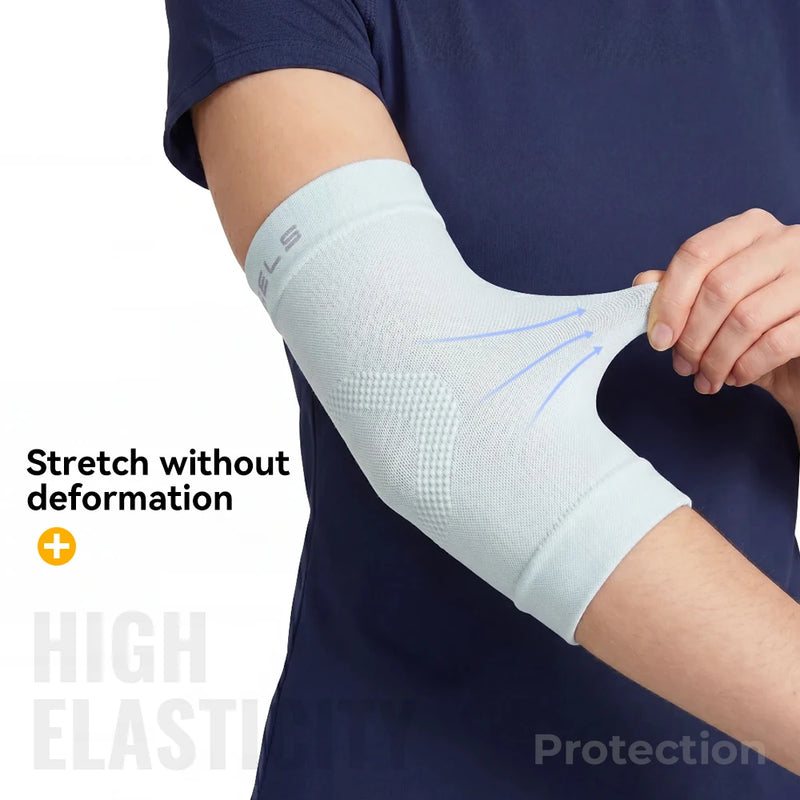 WRELS Elbow Brace Compression Arm Sleeve Breathable Ultralight Elbow Support Non Slip Men Women Basketball Gym Elbow Protector