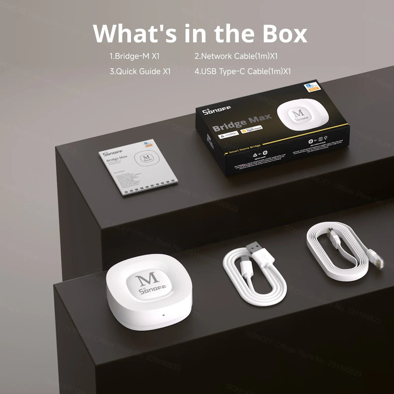 SONOFF Zigbee Gateway Bridge Max Smart Home Bridge-M Home Assistant Integration Cross Ecosystems Work with Matter