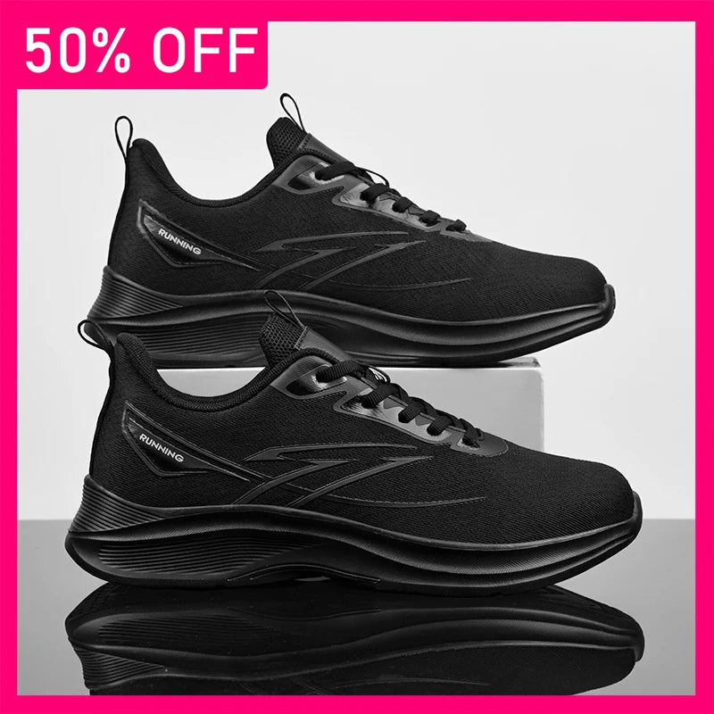 Men Sports Shoes Fashionable Mesh Breathable Lightweight Outdoor Soft Soled Fitness Shoes New Comfortable Versatile Tennis Shoes