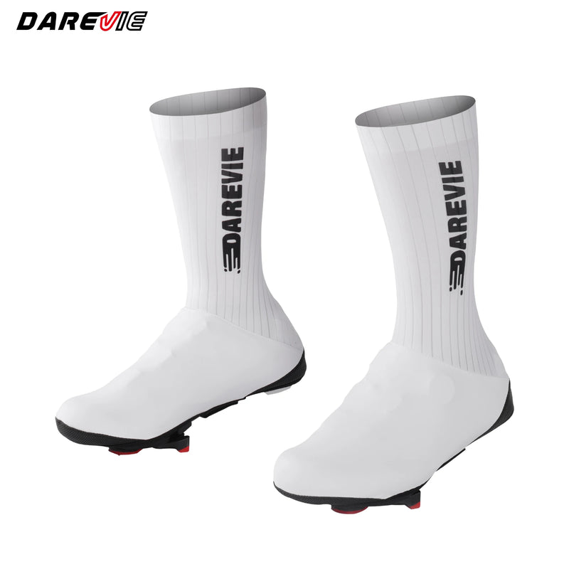 ស្រោមស្បែកជើងជិះកង់ DAREVIE Aero ល្បឿនលឿនប្រឆាំងនឹងការរអិល UCI ប្រវែងប្រណាំងកម្រិតស្បែកជើងការពារភ្លៀង ការពារខ្យល់