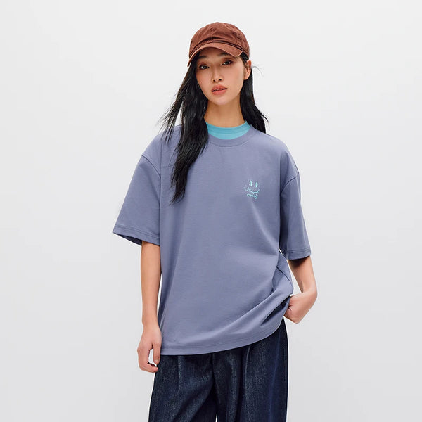 Breathable Short Sleeve Summer 2026 Niche Printed Graphic Loose Fit Everyday Casual Top
