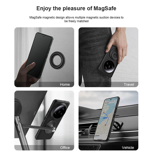 For Xiaomi 14 Ultra Magsafe Case NILLKIN Super Frosted Shield Pro PC Magnetic Wireless Charging Back Cover For Mi 14 Ultra Case