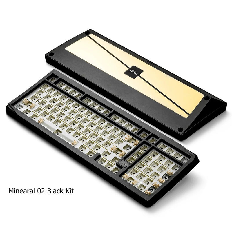 Akko Mineral 02 Keyboard/Barebone Kit Aluminum 102 Keys VIA RGB Hot Swap Tri-mode Wireless Custom Mechanical Keyboard/Kit Gasket