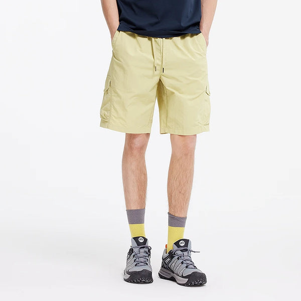 Semir Black Work Shorts Men 2025 New Summer Loose Sport Straight-Leg Mid-Length Pants Moisture Wicking for Casual Wear