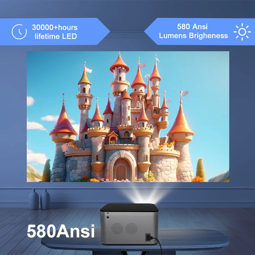 Magcubic Android 11 4K Smart Projector 580ANSI 1920*1080P Full HD Wifi6 BT5.0 Allwinner H713 Voice Control Home Cinema Theater
