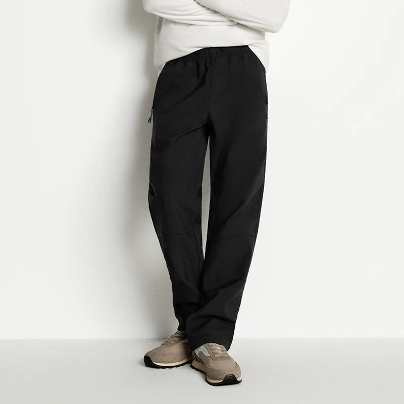 Semir Casual Pants Men Fleece Lined Three-Resistant Outdoor Long Pants 2025 Winter New Straight Leg Elastic Waist Versatile