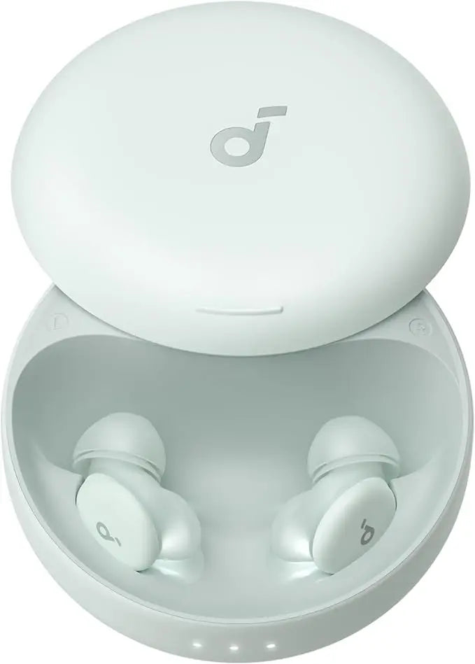 កាសស្តាប់ត្រចៀកឥតខ្សែ Soundcore TWS ពណ៌ស្វាយសម្រាប់គេង A30 កាសស្តាប់ត្រចៀកឆ្លាតវៃ ANC សម្រាប់គេង កាសស្តាប់ត្រចៀកកាត់បន្ថយសំឡេងរំខានសម្រាប់គេង
