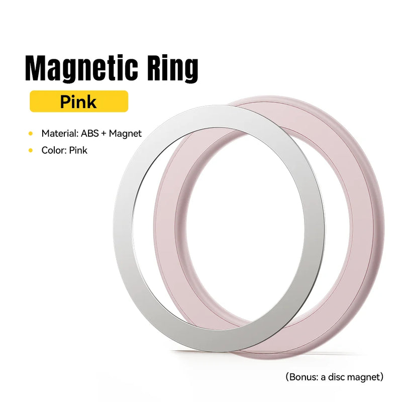 Essager Magnetic Metal Ring for Magsafe iPhone 16 15 14pro Android Phones Plate Sticker Rings For Magsafe Wireless Charger Stand