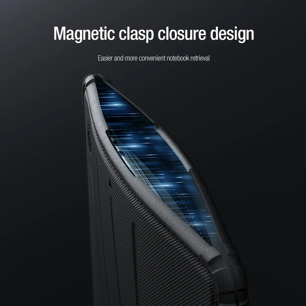 For Macbook Air M1 Case For Macbook Air M2 Case NILLKIN Bumper Frosted Laptop Sleeve PU Leather Laptop Case For Macbook Air 13