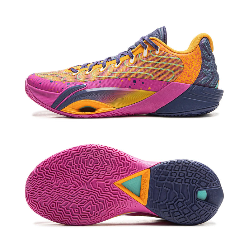 ស្បែកជើងបាល់បោះបុរស Li-Ning POWER XII Professional ធ្វើពីស្នោស្រាល ULTRA ទន់ស្រួល ម៉ាក JIANG LiNing Competition Sneakers ABAV067