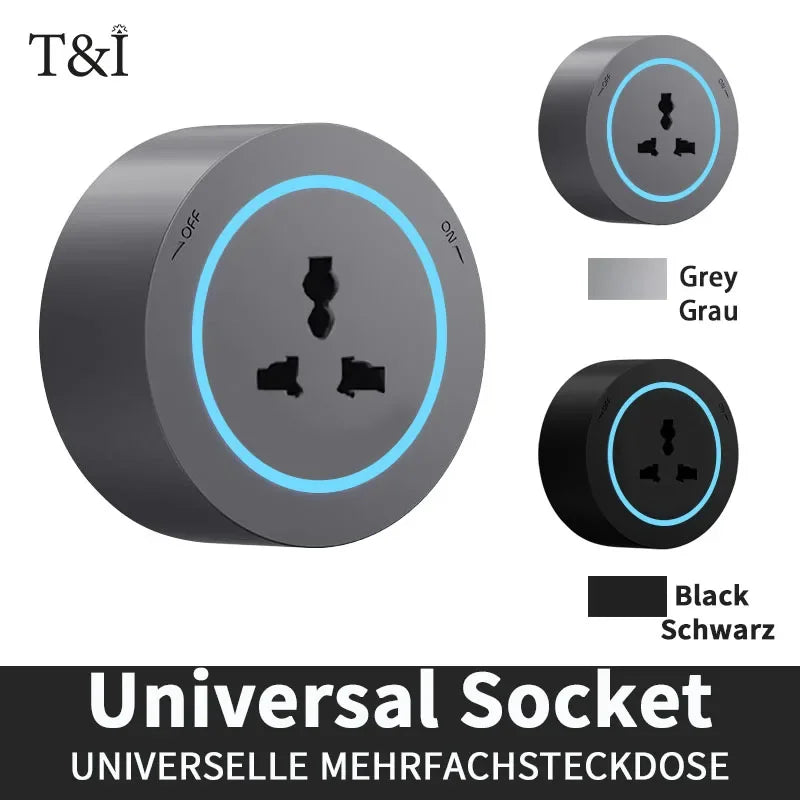 Wall power rail socket EU, kitchen aluminum expansion socket 40cm 50cm, built-in socket on countertop