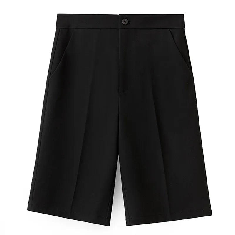 Amii Women's Shorts 2026 Summer New Professional Casual Mid-Length Straight Leg Pants Basic Versatile Women's Clothing 12622227