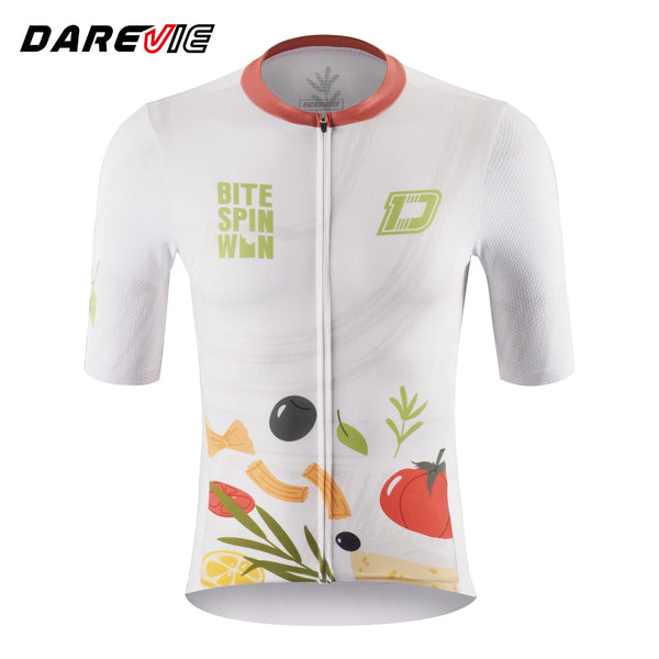 អាវយឺតជិះកង់ DAREVIE សម្រាប់បុរស 3D Bubble Mesh Pro Level សម្លៀកបំពាក់ជិះកង់សម្រាប់បុរស ស្រូបយកសំណើម ប្រឆាំងនឹងការរអិល អាវ Maillot សម្រាប់ជិះកង់