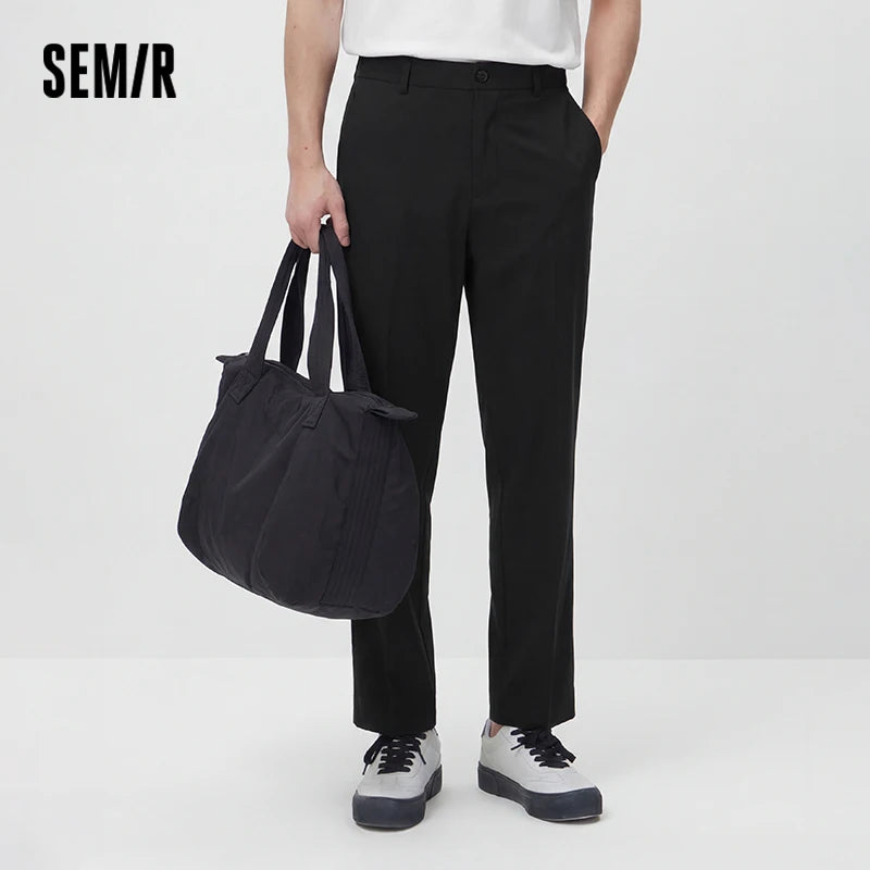 Semir Men Pants Functional 2026 Tapered Outdoor Commuter Casual Everyday Style Soft Comfortable Daily Wear Trendy Versatile