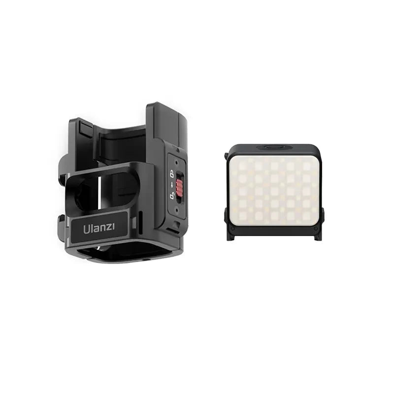 អាដាប់ទ័រពង្រីក Ulanzi PK-06 សម្រាប់ DJI Osmo Pocket 3 ជាមួយនឹងម៉ាញេទិករហ័សសម្រាប់ម៉ោនត្រជាក់សម្រាប់មីក្រូហ្វូនពន្លឺវីដេអូ Tripod Vlog
