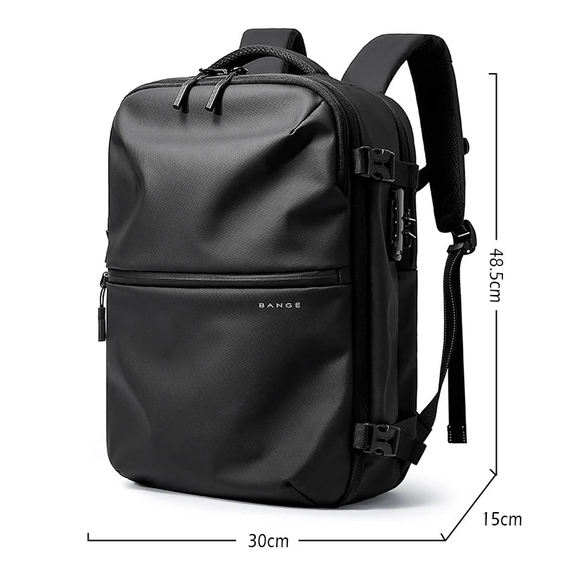 BANGE Anti-Theft Men Travel Backpack Vacuum Compression 15.6 inch Laptop Backpack For Business School Bag Pack Hiking Backpacks