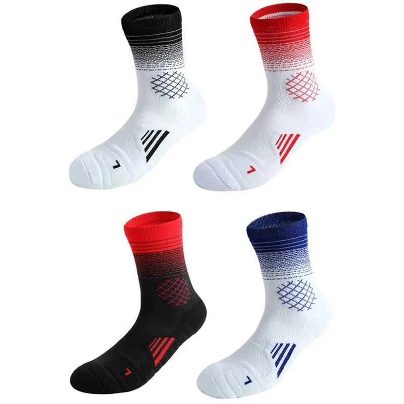 WRELS 1/2/3 Pairs Basketball Socks Cushioned Compression Crew Athletic Socks Arch Support Moisture Wicking Running Sports Socks