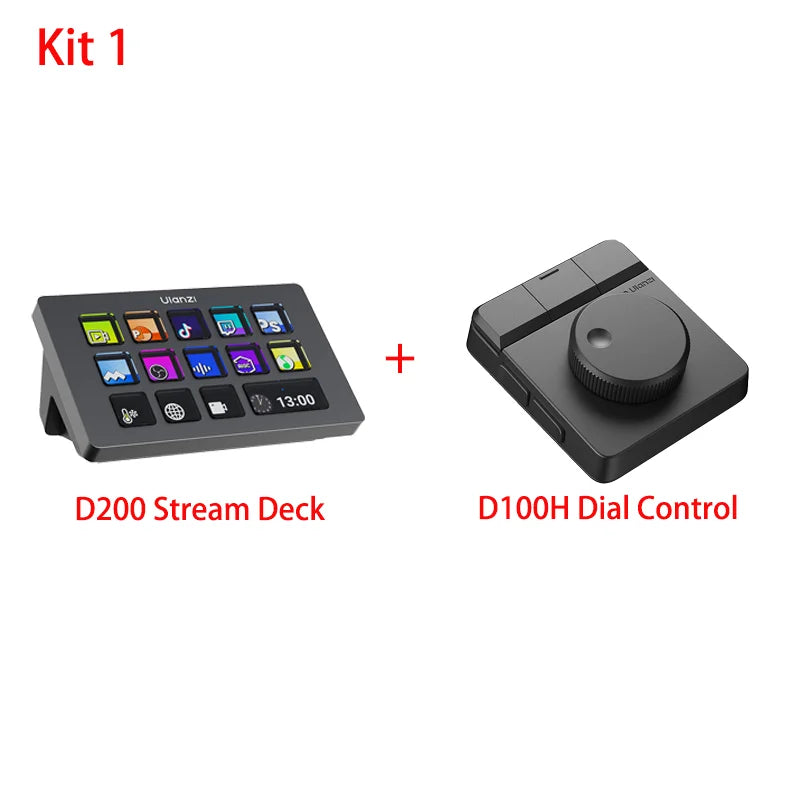 ឧបករណ៍បញ្ជា Ulanzi D100H Dial Creative ការតភ្ជាប់ឥតខ្សែ ជំនួយការកែសម្រួលវីដេអូសម្រាប់ Tiktok Ins Light System Intelligent Studio