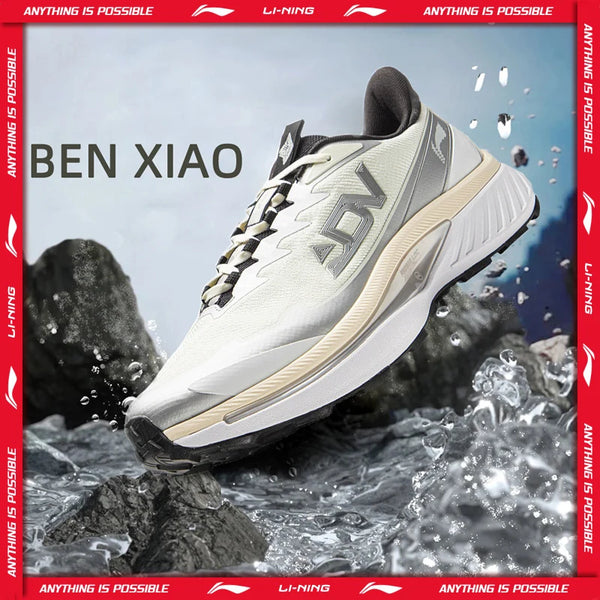 ស្បែកជើងរត់ប្រណាំងបុរស Li-Ning BEN XIAO LN DWR ធន់នឹងទឹក មានខ្យល់ចេញចូលបានល្អ ស្បែកជើងកីឡាឡើងភ្នំ LiNing ARNV015