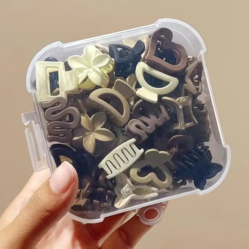 10/20/30pcs Beige Mixed Pack Small Clips, Cute Girl Accessories - Perfect for Daily Use, Special Occasions, or Travel Gifts