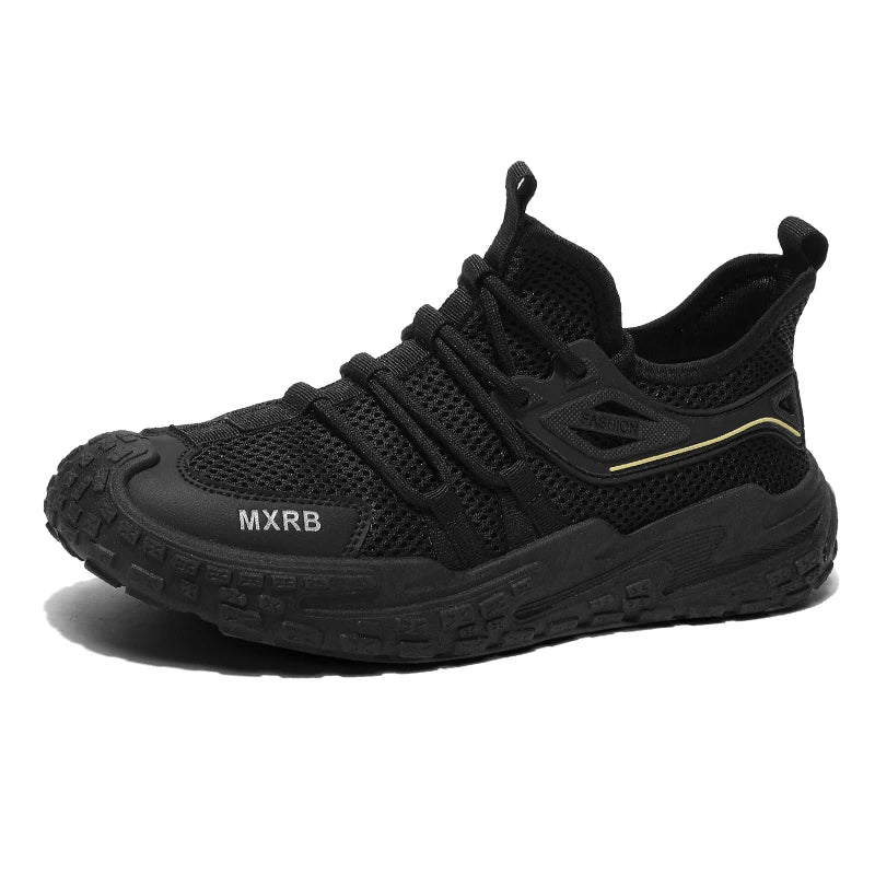 Mens Casual Sports Shoes Spring Fashion Simple Mesh Breathable Soft Thick Sole Comfortable Daily Leisure Outdoor Running Shoes