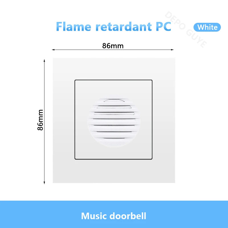 White UK Standard 13A USB Wall Socket Panel,Universal 18W Type-c Quick Charge Socket Plug,Wall Light Switch Electrical outlet
