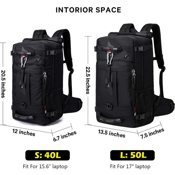 BANGE Oxford Waterproof Travel Backpacks Men Climbing Travel Bags Hiking Rucksack Outdoor Sport School Bag for Men Laptop Backpa