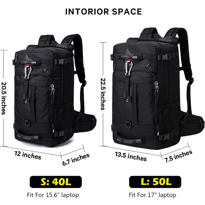 BANGE Oxford Waterproof Travel Backpacks Men Climbing Travel Bags Hiking Rucksack Outdoor Sport School Bag for Men Laptop Backpa
