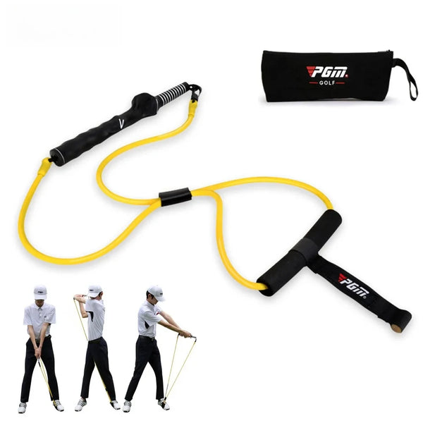 1pc Golf Swing Tension Belt Band Golf Swing Trainer Strength Trainer Action Supplies Golf Club Correction Strong Device JZQ018