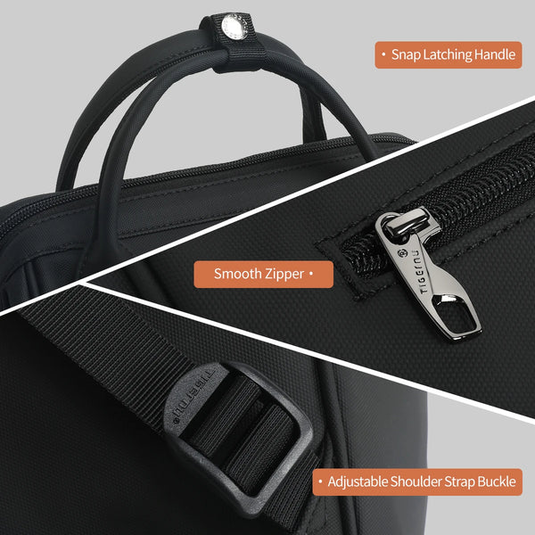 Tigernu 15.6 inch Multifunctional Women Laptop Backpack TPU Waterproof With LED Strip For Travel School Business Daily Commute