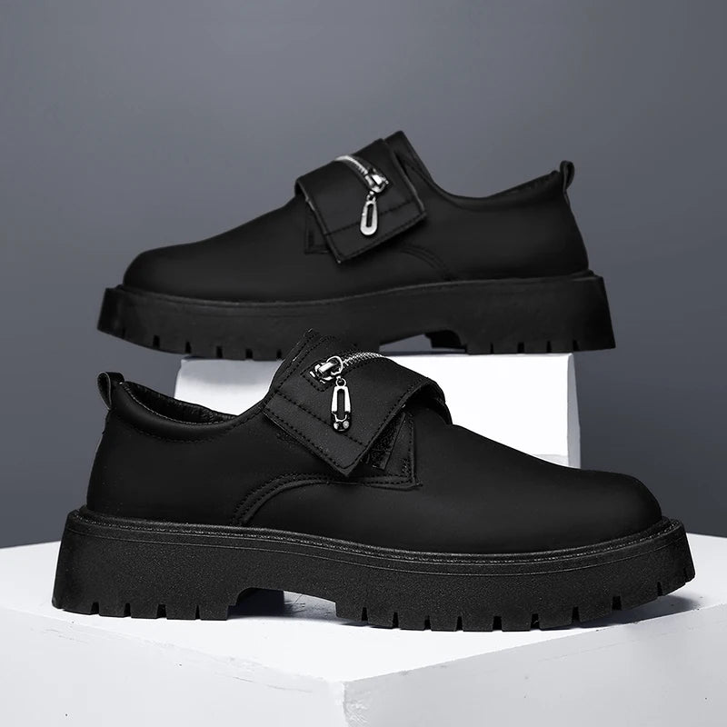 Men's business dress shoes four seasons breathable light soft-sole non-slip Joker tooling leather shoes fashion outdoor walking