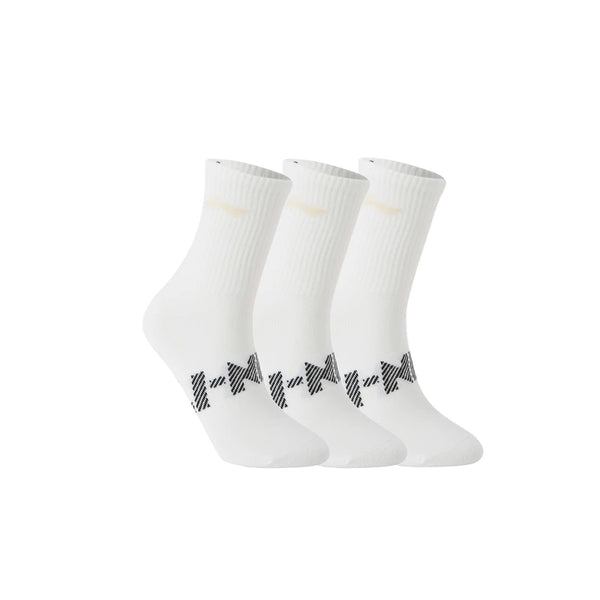 ស្រោមជើង Li-Ning Unisex Sport Style 3គូ ទំហំ 22-28សង់ទីម៉ែត្រ មានខ្យល់ចេញចូលបានល្អ មានផាសុកភាព ស្រោមជើង LiNing សម្រាប់បុរស និងស្ត្រី ទាន់សម័យ AWTV007