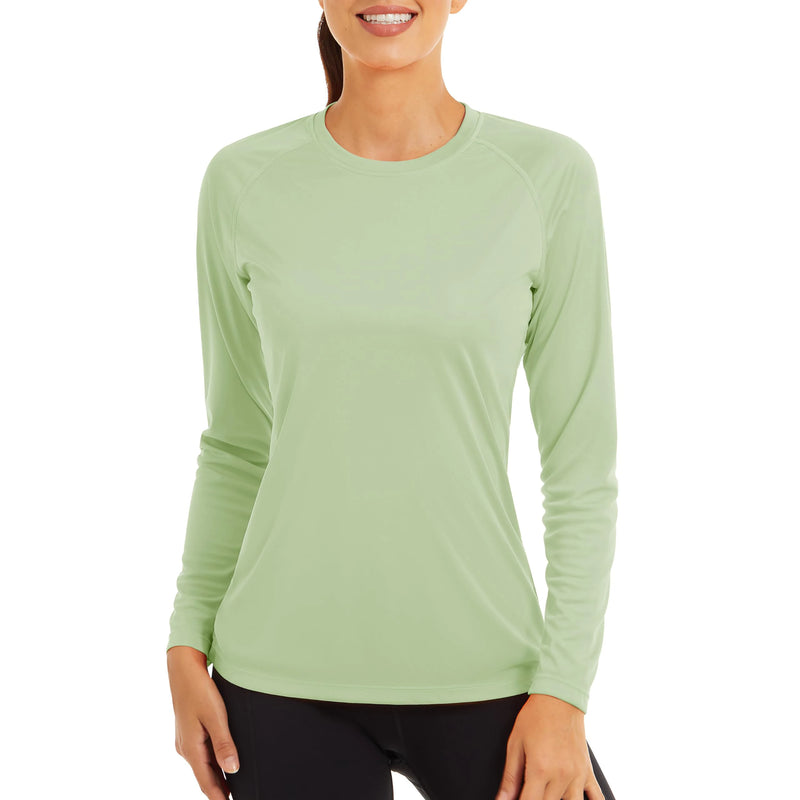 TACVASEN UPF 50+ Sun/Skin Protection Quick Dry T-Shirts Womens Long Sleeve Outdoor Performance Tee Shirts Summer Casual Tops