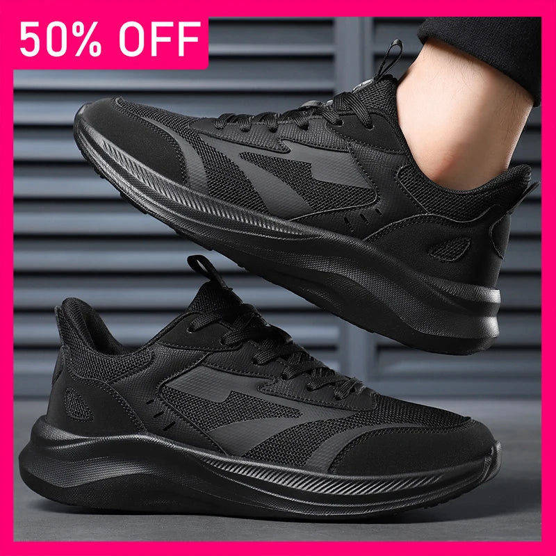 Men Sports Shoes Fashion Casual Mesh Breathable Outdoor Running Shoes New Soft Soled Non Slip Comfort Versatile Fitness Shoes