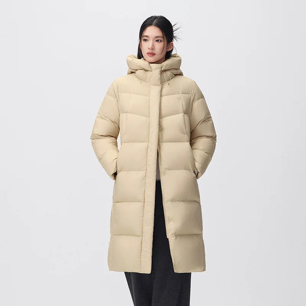 អាវក្រៅ Semir សម្រាប់នារី ប្រវែងវែង ធន់នឹងទឹក ឆ្នាំ២០២៦ ថ្មី ស្លៀកប្រចាំថ្ងៃ រដូវរងា ស្ទីលធម្មតា ទីក្រុង អាកាសធាតុត្រជាក់ ពាក់ជាស្រទាប់ៗ