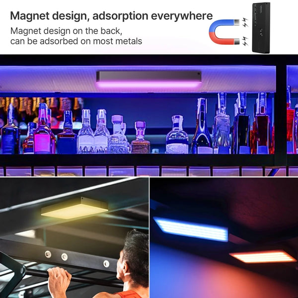 ភ្លើងវីដេអូ LED ទំហំ 7 អ៊ីញ Ulanzi LT002 ភ្លើងបន្ទះ RGB CRI 95+ 2500-9000K ជាមួយ Honeycomb 4000mAh ភ្លើងកាមេរ៉ាថតរូប