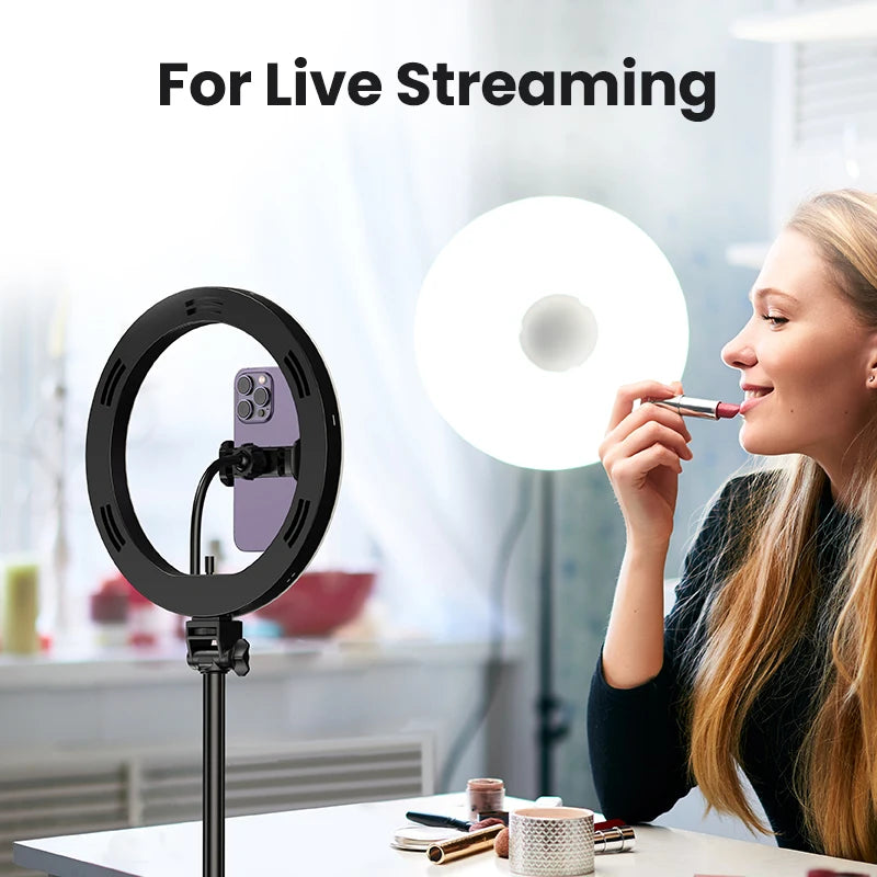 UGREEN 1.7m Phone Tripod Stand For Gopro iPhone Samsung Xiaomi Foldable Aluminum Phone Holder Universal Travel Tripode Holder