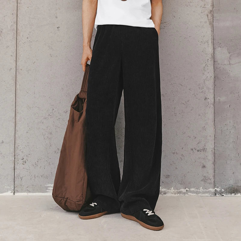 Semir Fleece Pants Men 2026 Autumn Winter Heated Loose Curved Blade Straight Leg Trendy Versatile Casual Warm Trousers