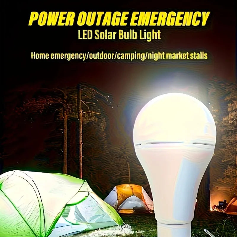 USB Rechargeable Light Bulbs Warm Light Bulb 3 Light Modes for Power Outage Camping Tent Portable LED Hanging Emergency Lamp
