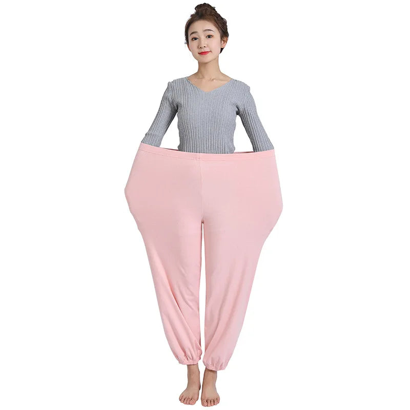 2XL-7XL Plus Size Pajamas Pant For Women New Spring Autumn Cotton Sleepwear Pants Loose Ladies Home Wear Sleep Pantalones