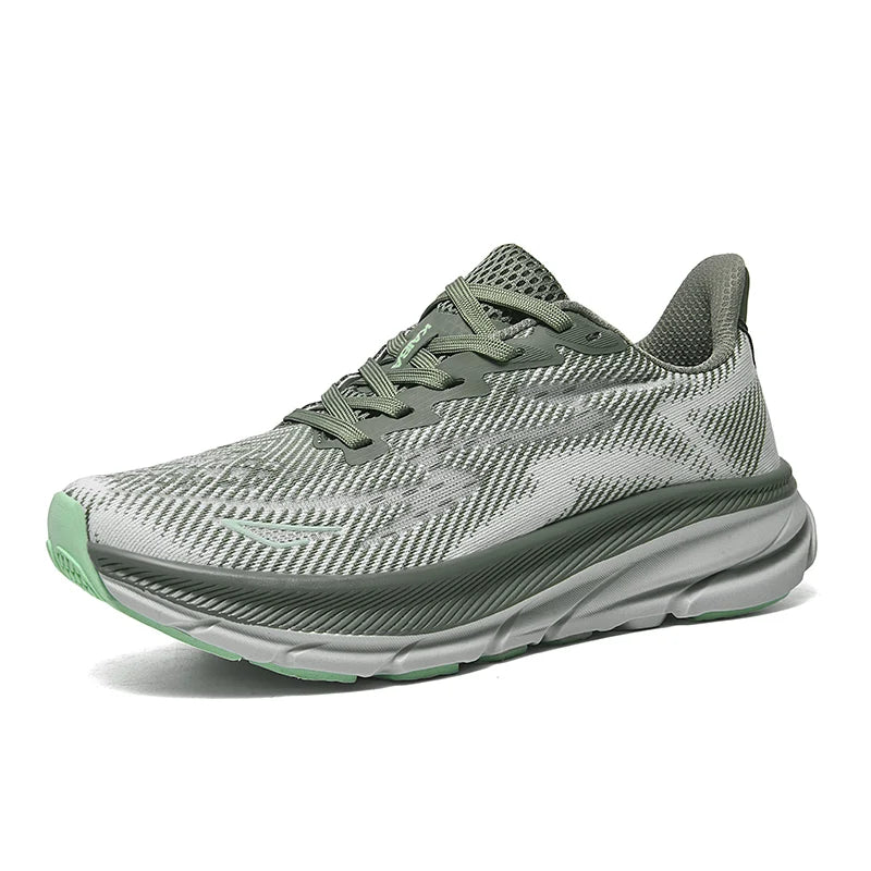 Unisex Sports Shoes Trendy Mesh Breathable Summer Running Shoes New Thick Soled Shock-absorbing Outdoor Fitness Tennis Shoes