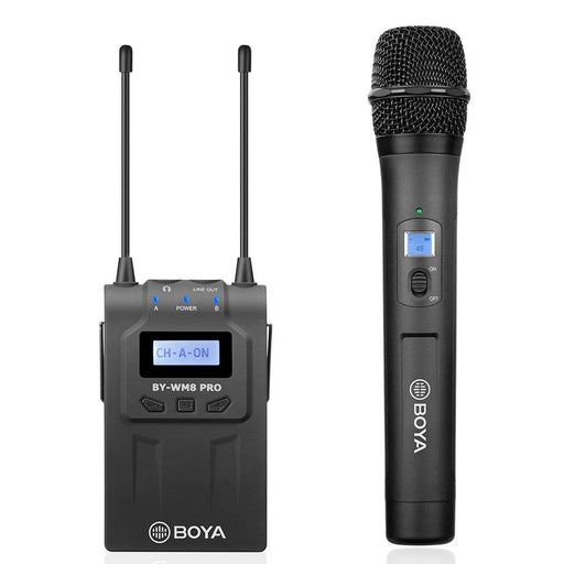 Professional UHF Handheld Wireless Microphone Set BOYA BY-WM8 PRO K3 for iphone android Camera Interviews Stage Performance Default Title