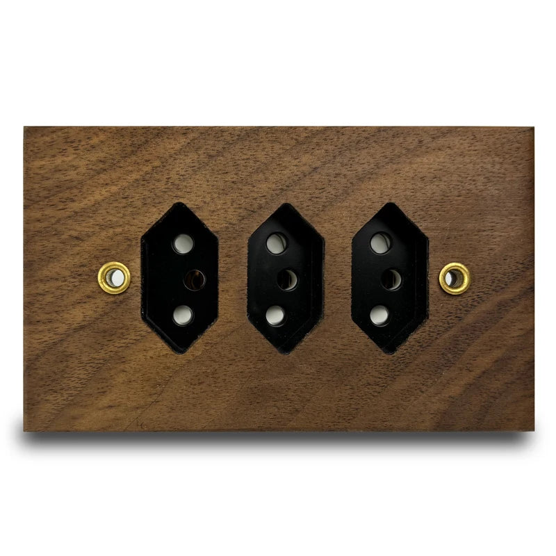 Pure solid wood antique American wall socket switch panel, Brazil Taiwan Thai Japan b&B vintage 15A wall light switch 118mm*75mm