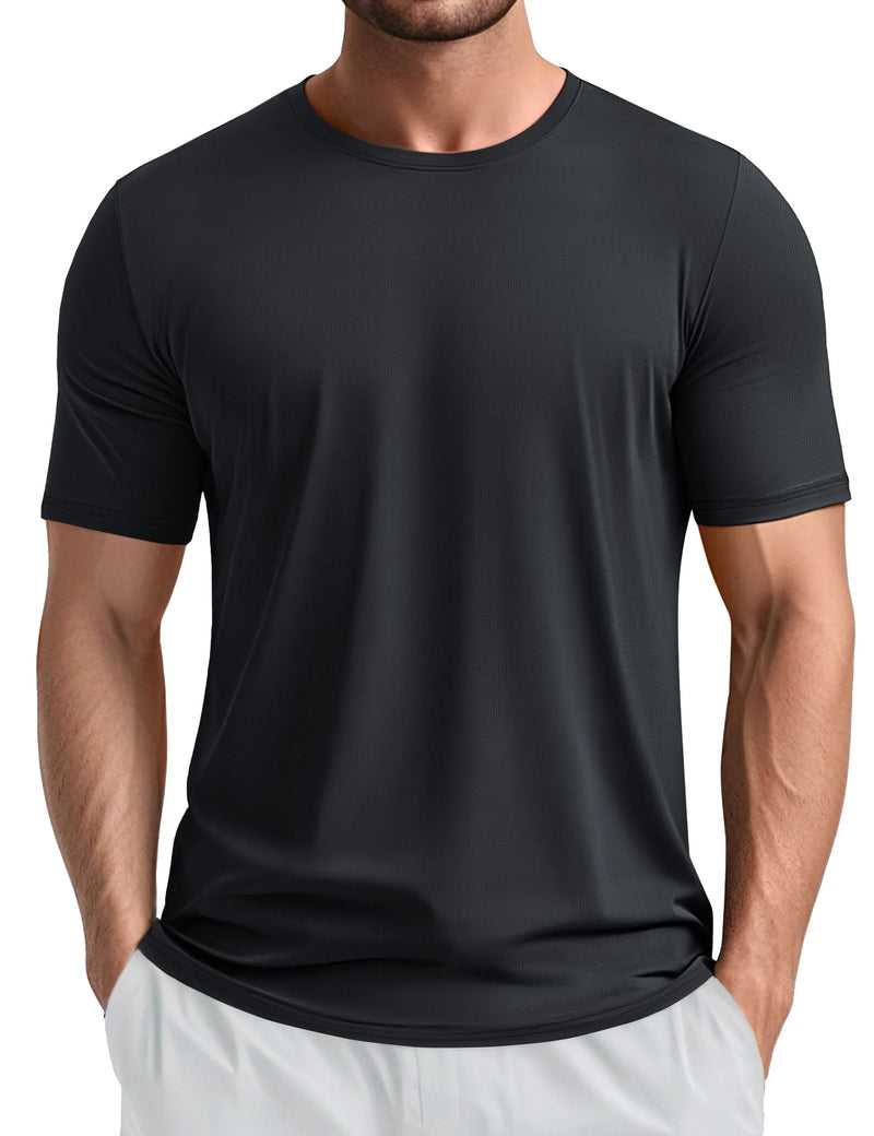 TACVASEN Lightweight Athletic T-Shirts Men's Quick Dry Workout Gym Tops Short Sleeve Running Tee Shirt Performance Activewear