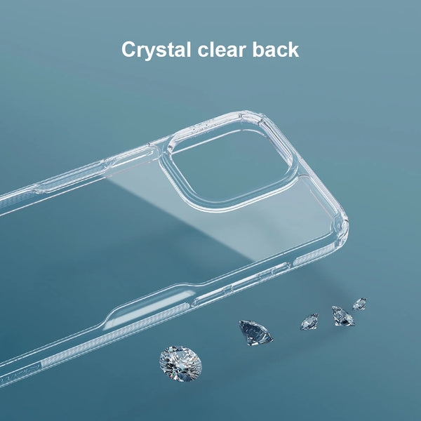 For iPhone 15 Pro Max NILLKIN Nature TPU Pro Case For iPhone 15 /15 Pro Shockproof Full Lens Protection Transparent Cover