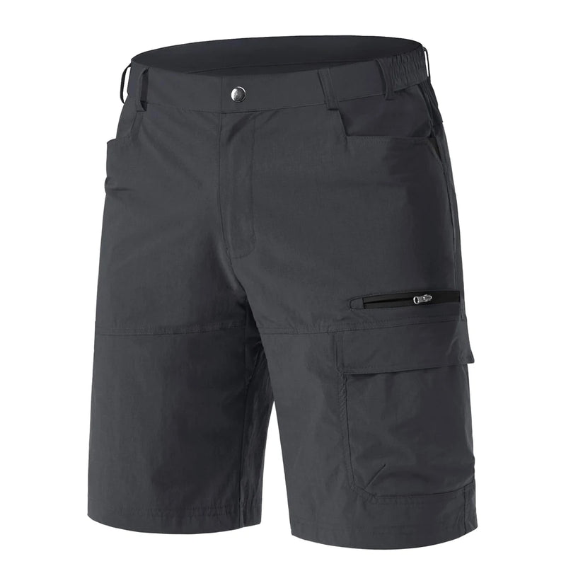 TACVASEN Hiking Cargo Shorts Mens Lightweight Quick-Dry Water-resistant Short Pants with Multiple-pockets Summer Shorts for Men
