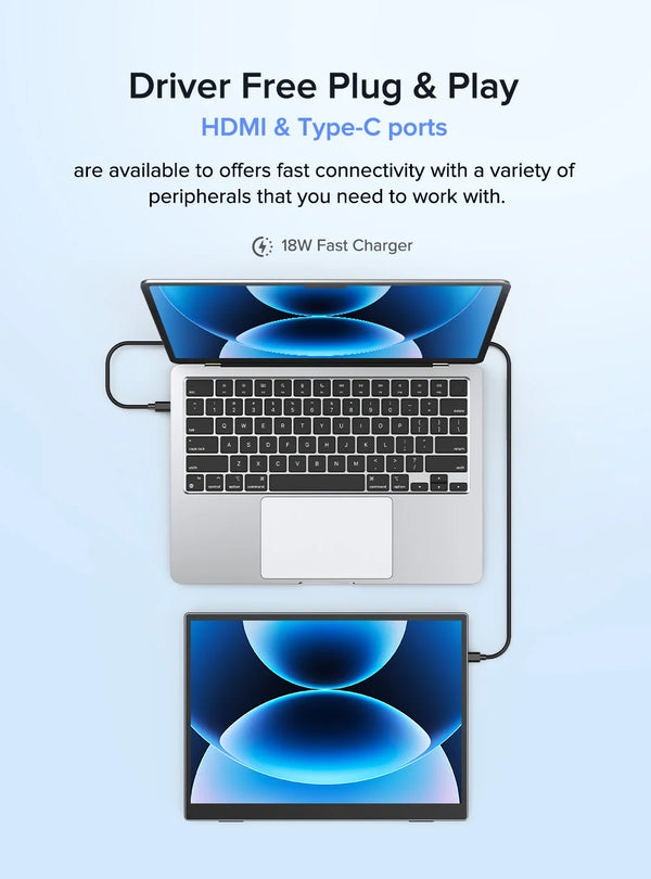 ម៉ូនីទ័រចល័ត UPERFECT Touch ទំហំ 12.3 អ៊ីញ អេក្រង់ខាងក្រៅជាមួយប៊ិច Stylus សម្រាប់ការិយាល័យ ការសិក្សា ការធ្វើដំណើរ អេក្រង់បន្ទាប់បន្សំសម្រាប់កុំព្យូទ័រយួរដៃ
